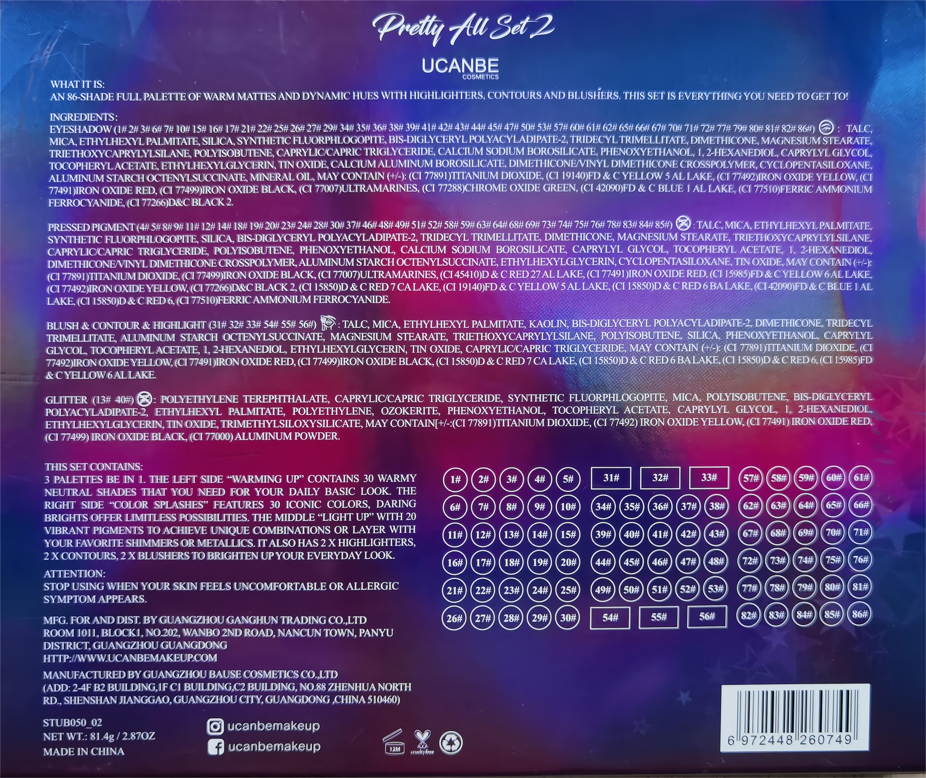 Pretty All Set Eyeshadow Palette 02