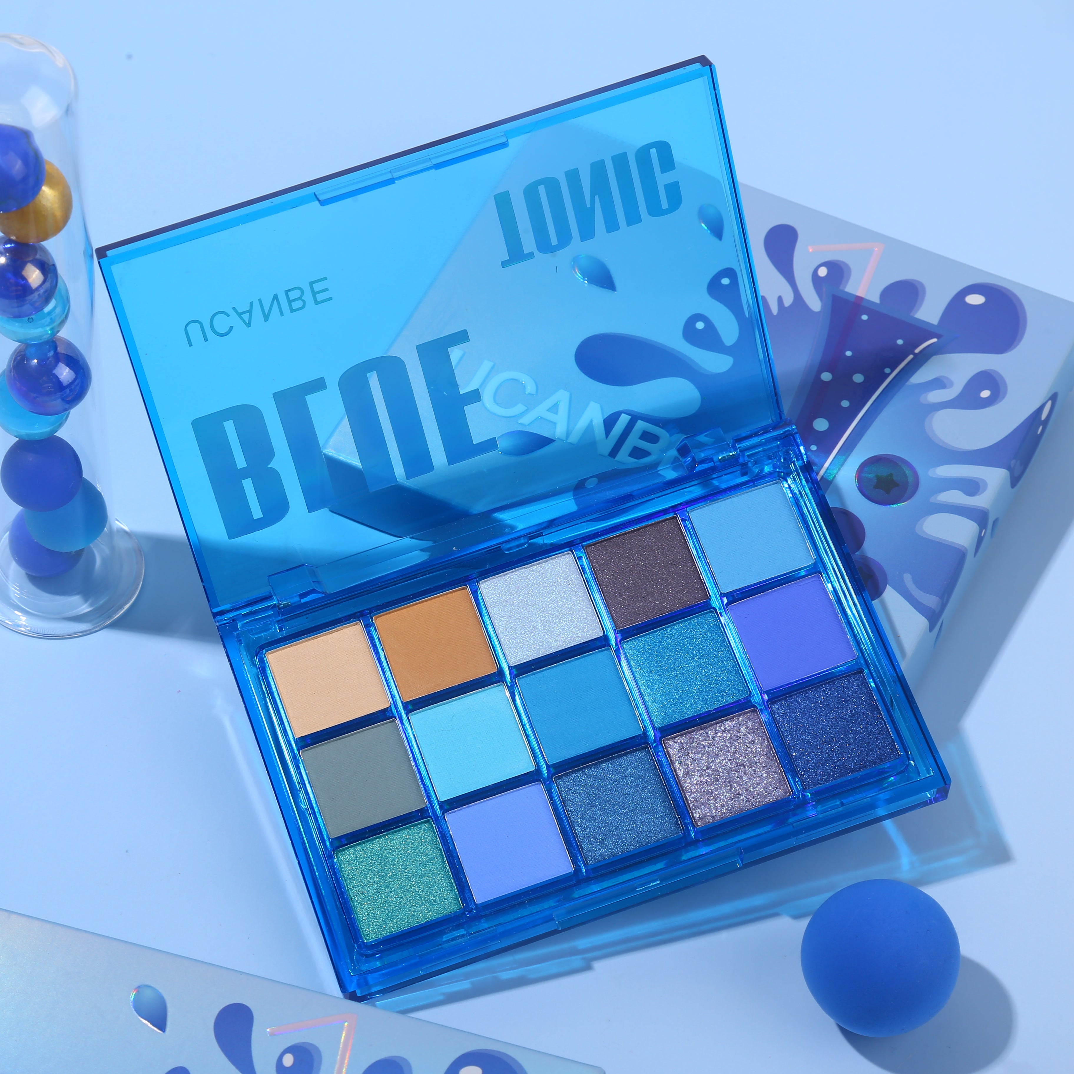 15 Colorful Matte Makeup Eyeshadow Palette