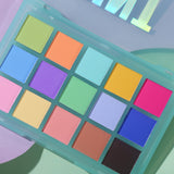 15 Colorful Matte Makeup Eyeshadow Palette