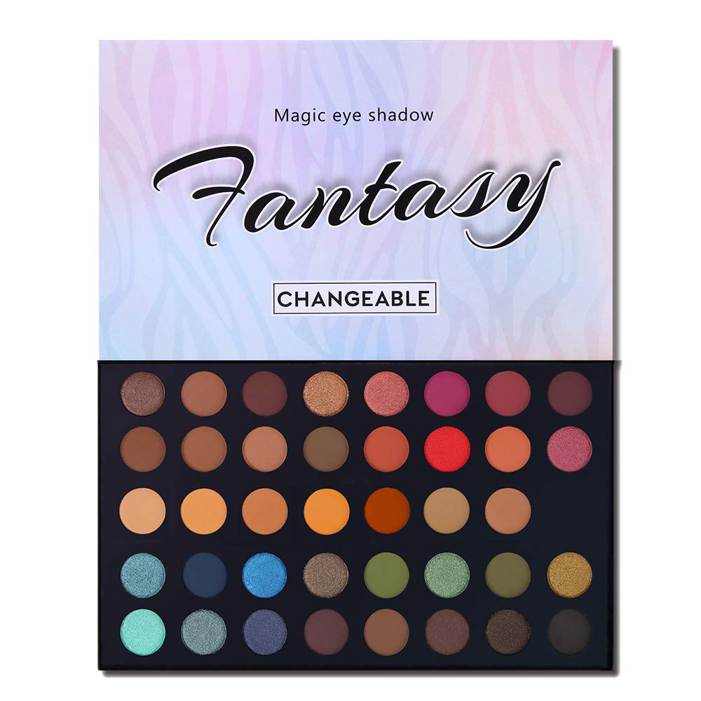 CHANGEABLE Eyeshadow Palette Matte Shimmer Make Up Eyeshadow Palette Pigmented Eye Shadow Powder Natural Colors Long Lasting Waterproof Makeup Pallet UCANBE