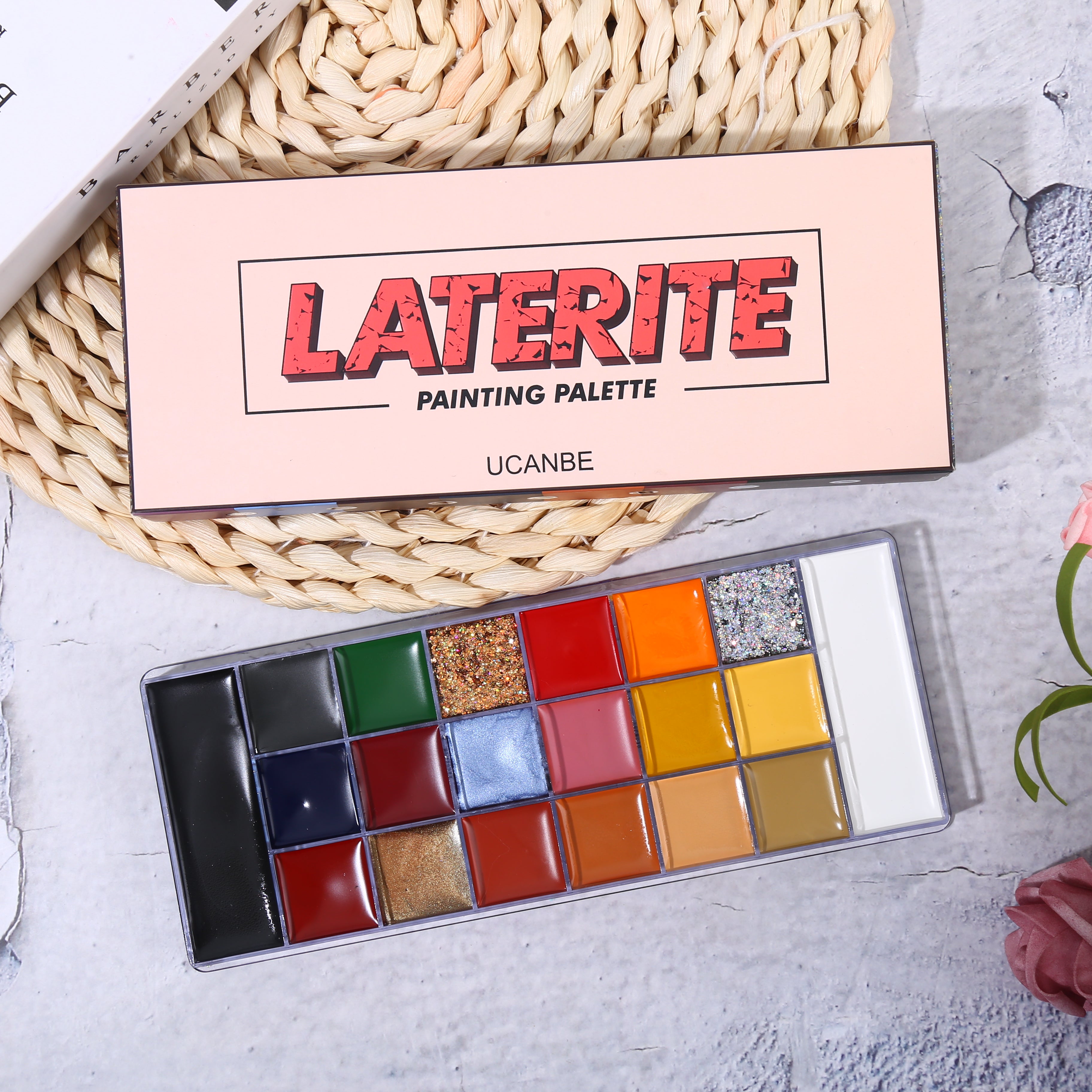 Facepaint Makeup Kit Safe 26 Color Face Painting Oil Palette Set