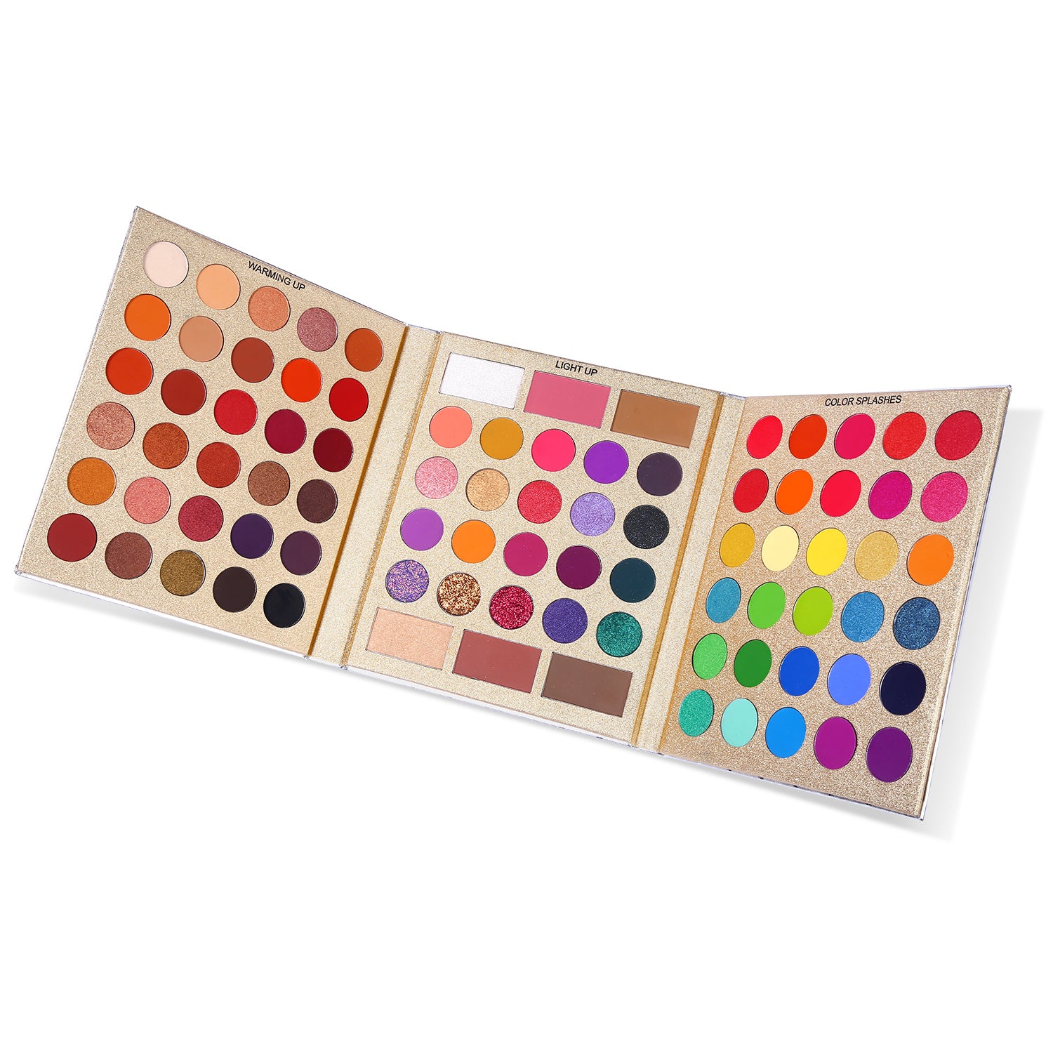 UCANBE EXOTIC FLAVORS Eyeshadow Palette + 15 PCS Eye Brushes Makeup Set 48  Color