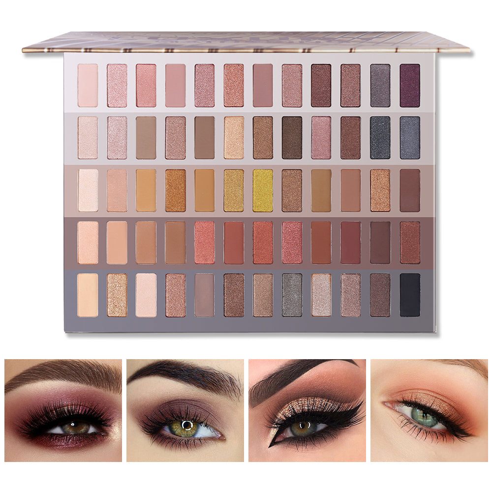 UCANBE Makeup 60 Colors Eyeshadow Palette, Highly Pigmented