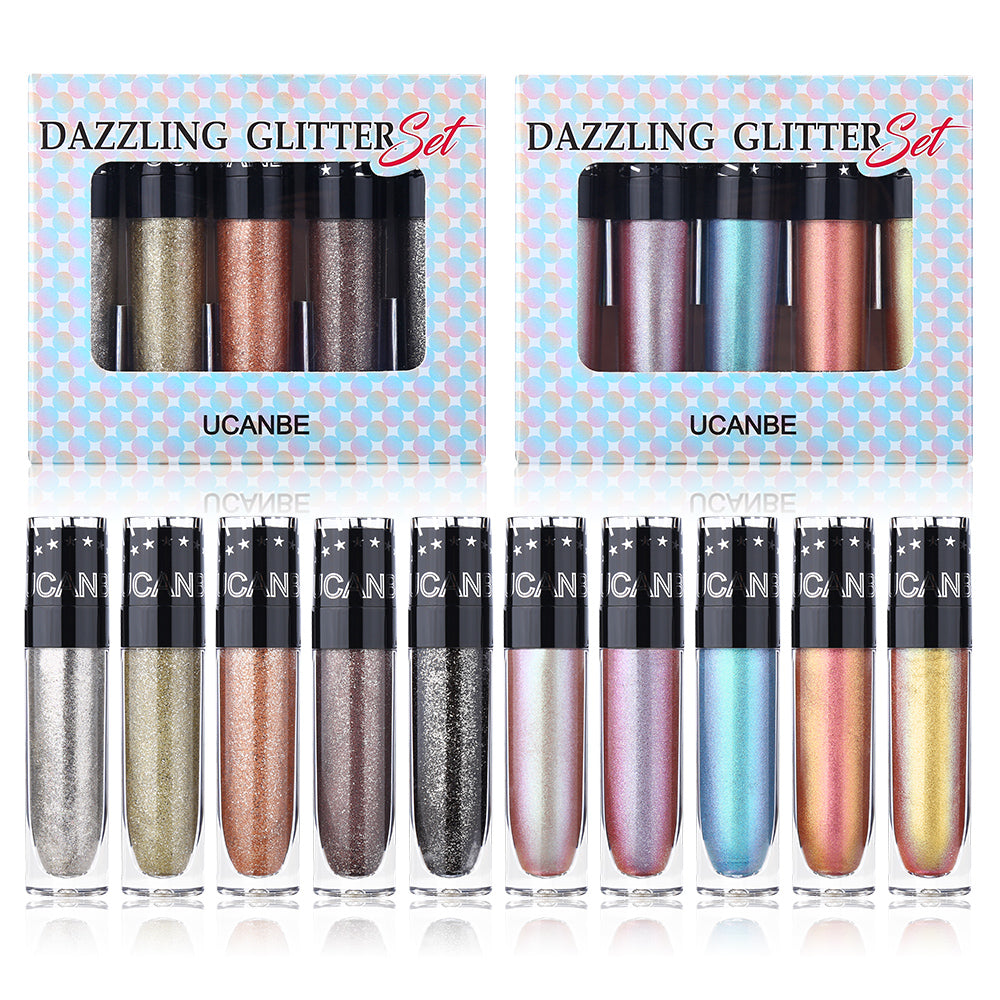 Ucanbe Dazzling Glitter Long-lasting Highly pigmented Shimmer Eyeshadow  Liquid Set – UCANBE