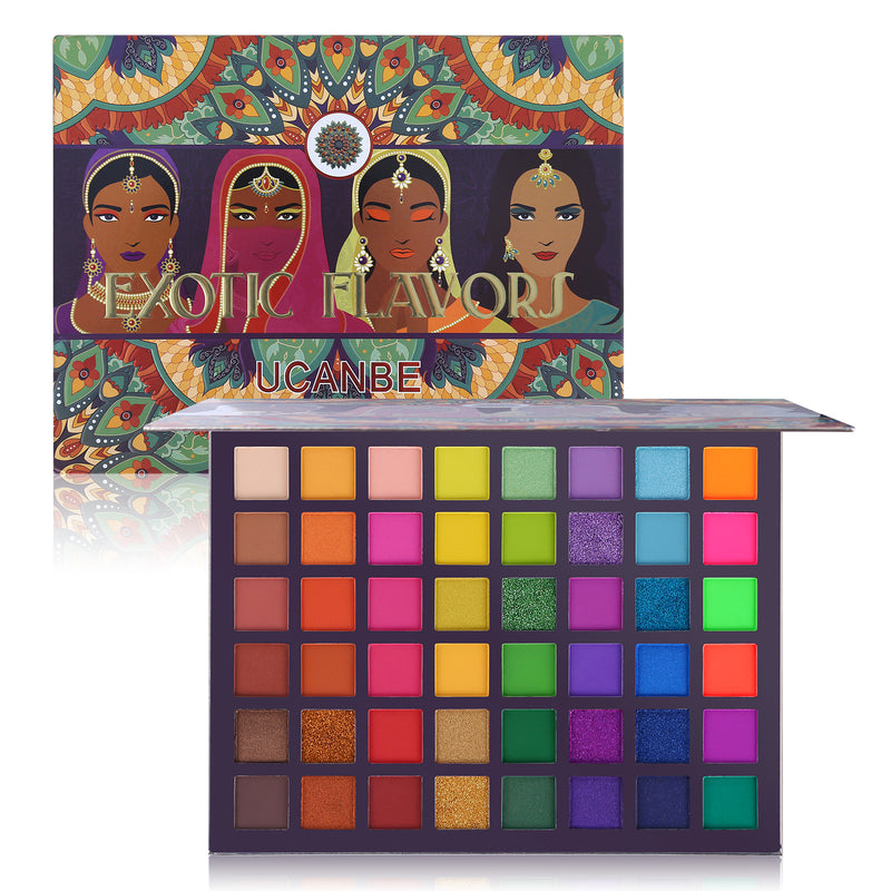 48 Colors Exotic Flavors Eyeshadow Palette - UCANBE